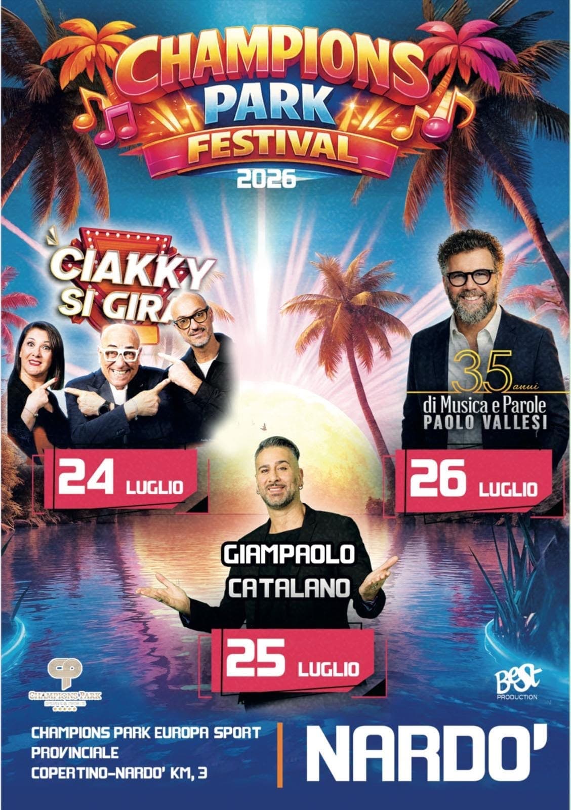 Champions Park Festival 24 · 25 · 26 Luglio
